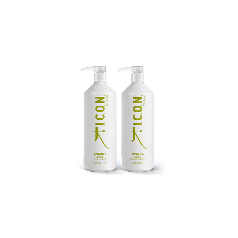 Elimina l'olio dai capelli con il Pack Detox Energy + Awake 1L