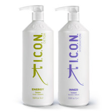 Pack ICON Detox-Idratazione: Energy Shampoo 1L e Inner Treatment 1L